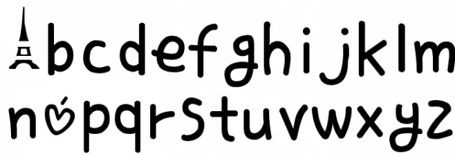 Love Letter Caratteri MINUSCOLO