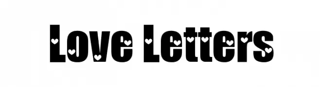 Love Letters  les polices de caractères gratuit tlcharger