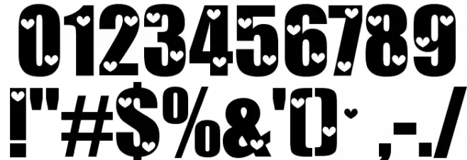 Love Letters Font Alte caractere