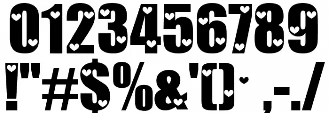 Love Letters Font OTHER CHARS