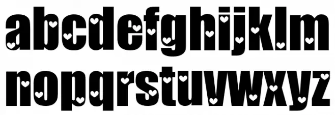 Love Letters خط أحرف صغيرة