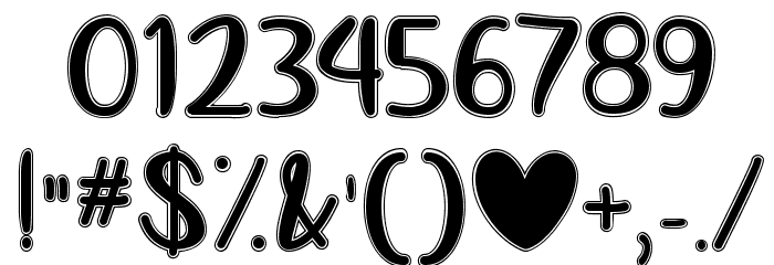 Love Like This フォント その他の文字