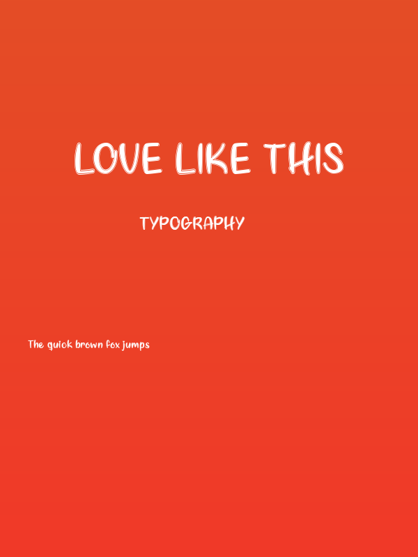 Love Like This Poster