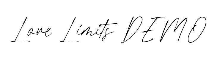 Love Limits DEMO  フリーフォントのダウンロード