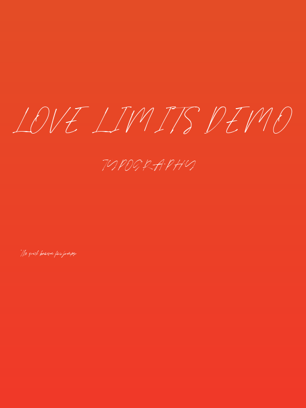 Love Limits DEMO Poster