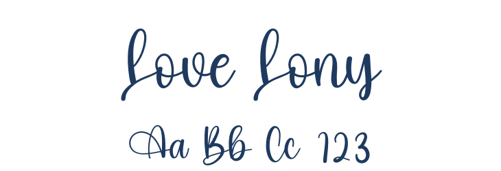 Love Lony Font Preview