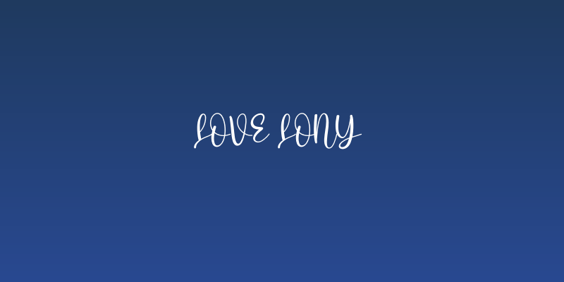 Love Lony Social Header