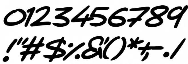 Love Marker Italic Font OTHER CHARS