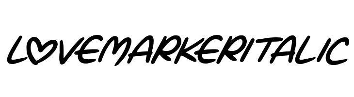 Love Marker Italic  les polices de caractères gratuit tlcharger