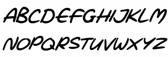 Love Marker Italic Font Litere mari