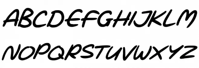 Love Marker Italic Schriftart Groß