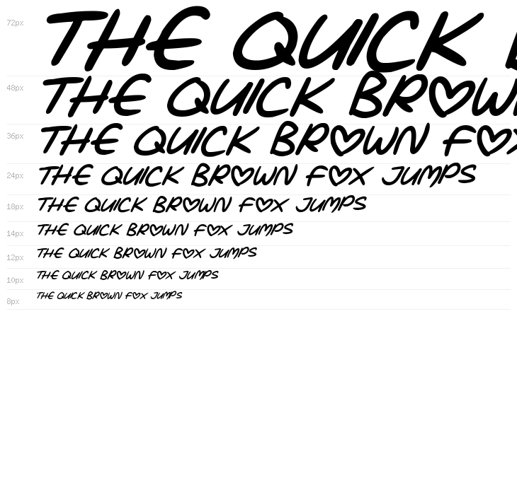 Love Marker Italic Waterfall