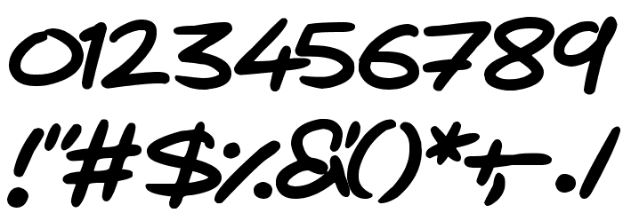 Love Marker Font OTHER CHARS