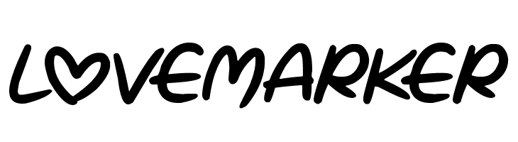 Love Marker  font caratteri gratis