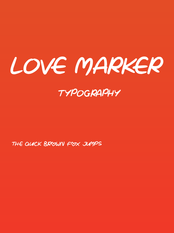 Love Marker Poster