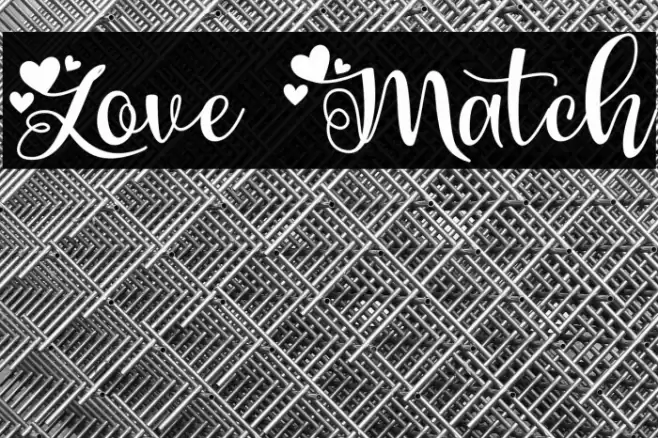 Love Match Font examples