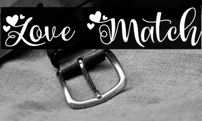 Love Match Font examples