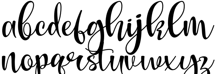 Love Match Font LOWERCASE