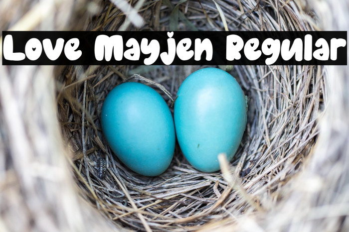 Love Mayjen Regular Example 1