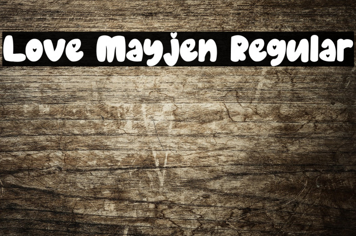 Love Mayjen Regular Example 2