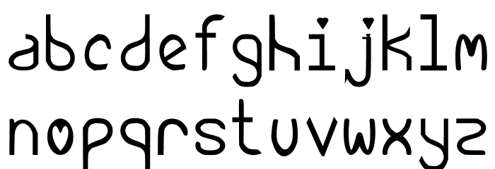 Love Me Chain V2 Mono Font LOWERCASE