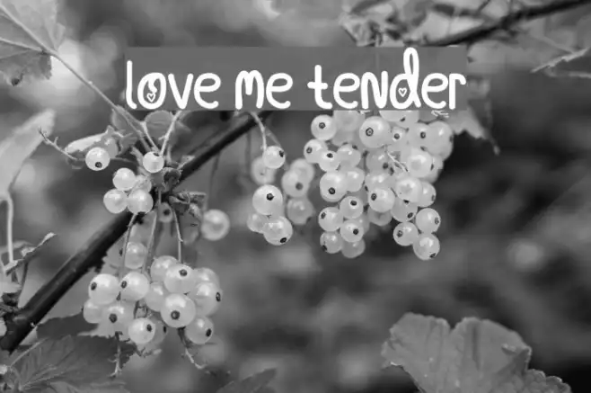 Love Me Tender Example 3