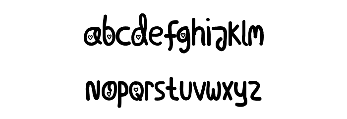 Love Me Tender Font LOWERCASE