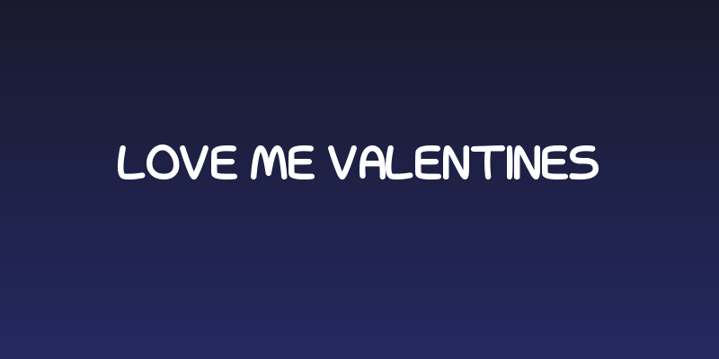 Love Me Valentines Social Header