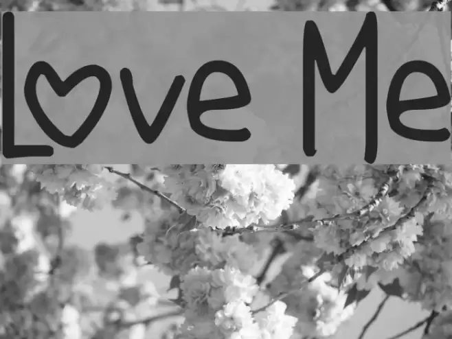 Love Me Font examples