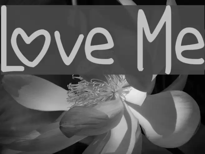 Love Me Font examples