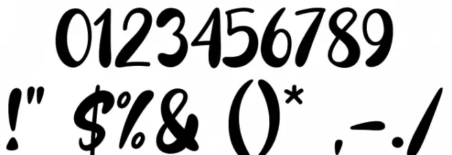 Love Mint Font OTHER CHARS