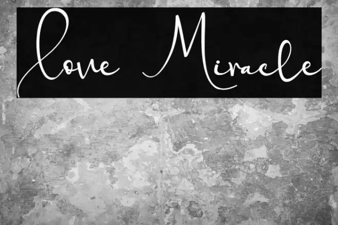 Love Miracle Font examples