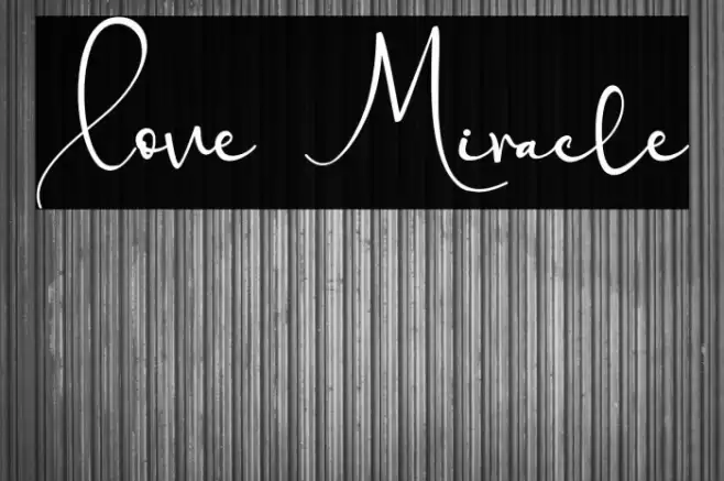Love Miracle Font examples