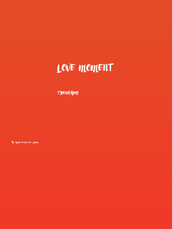 Love Moment Poster