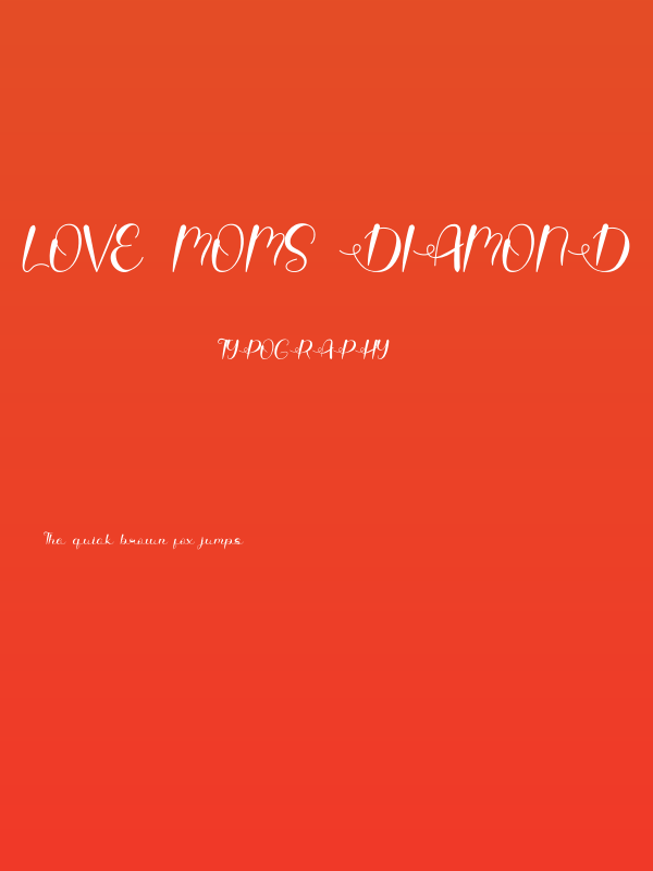 Love Moms Diamond Poster