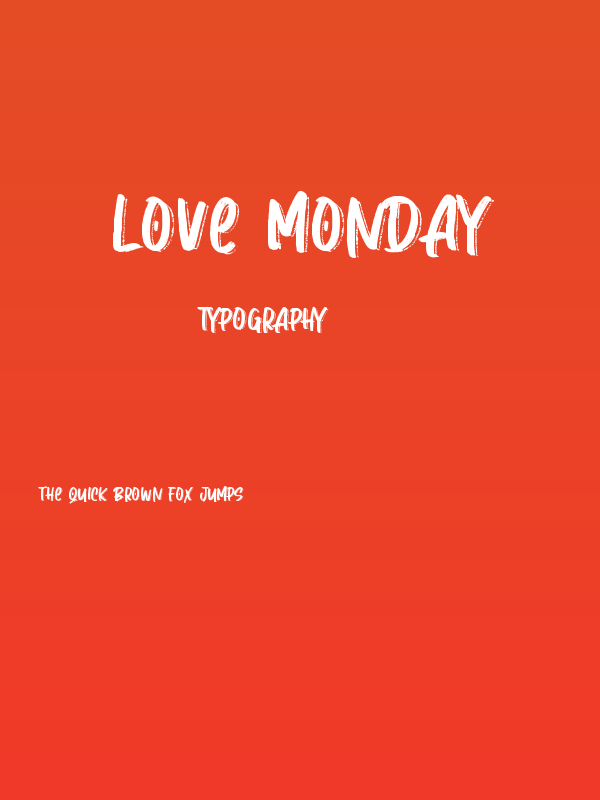 Love Monday Poster