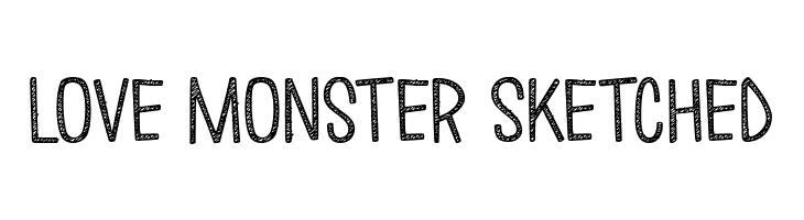 Love Monster Sketched Fonte