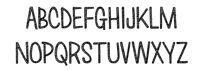 Love Monster Sketched Fonte MAIÚSCULAS