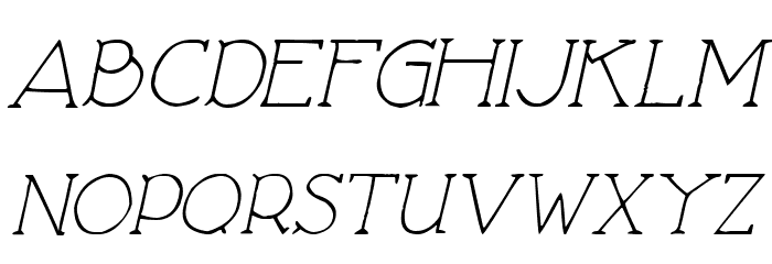 Love Nature Italic Font LOWERCASE