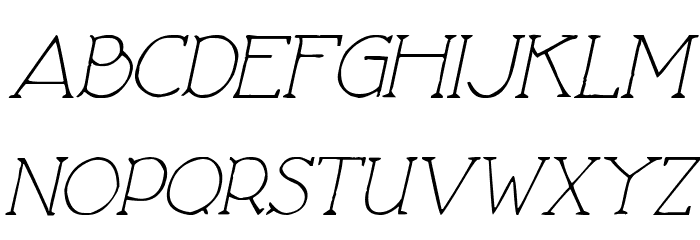 Love Nature Italic 字体 大写
