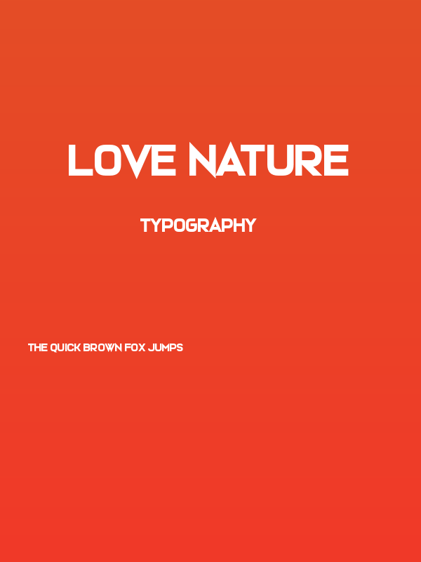 Love Nature Poster