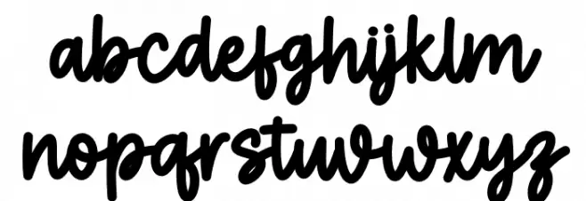 Love Notes Schriftart Kleinbuchstaben