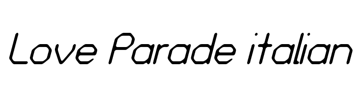 Love Parade italian  Free Fonts Download