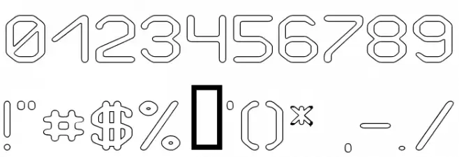 Love Parade outline Bold Font OTHER CHARS