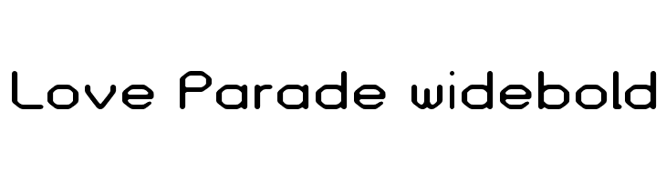 Love Parade widebold Font