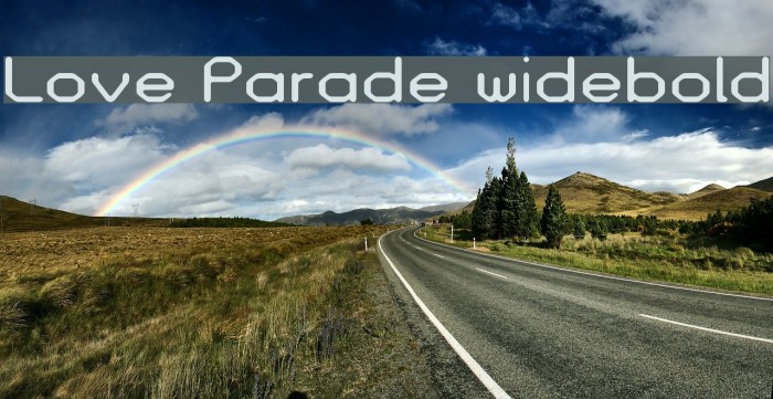 Love Parade widebold Font examples