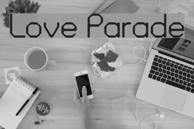 Love Parade Font examples