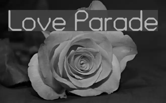Love Parade Font examples