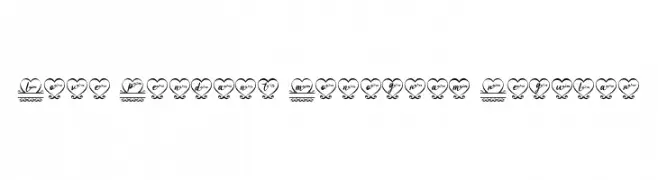 Love Pendant Monogram Regular  フリーフォントのダウンロード