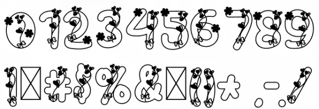 Love Plants Font OTHER CHARS